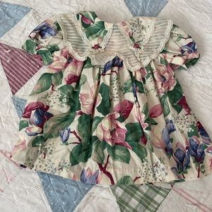 Vintage floral baby dress